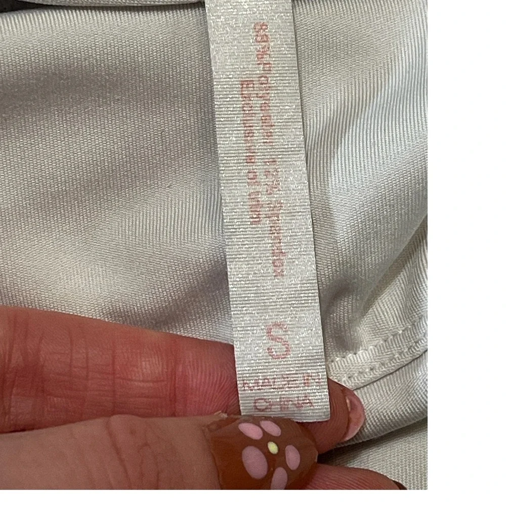 Adrienne Vittadini Sport Skort Womens Small White Zipper Pocket Golf Athleisure